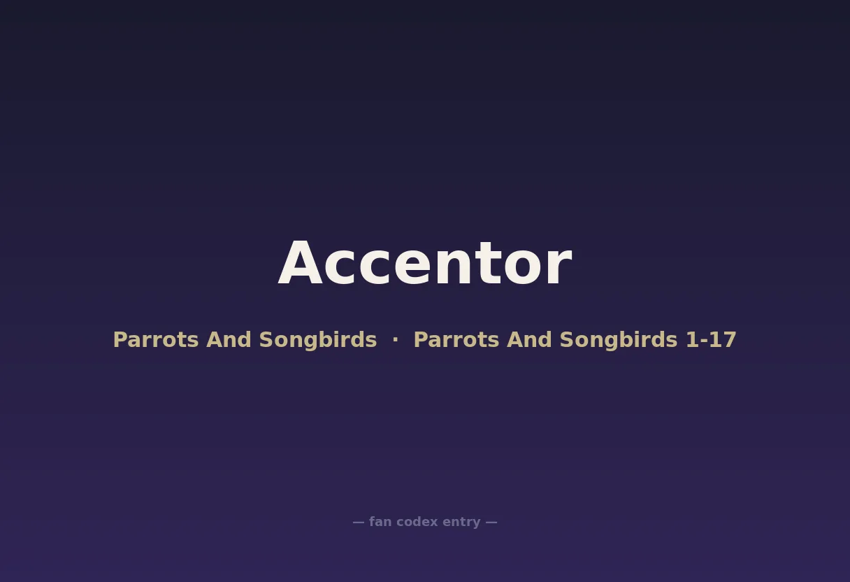 Accentor